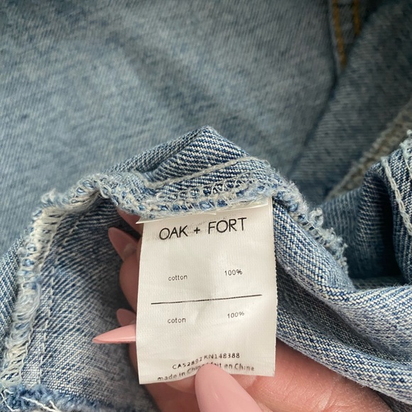 OAK + FORT Oversized Jean Jacket - Picture 4 of 8